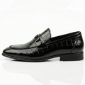 Qara Parlaq Klassik Loafer Ayaqqabı