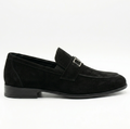 Qara Zamşa Klassik Loafer Ayaqqabı